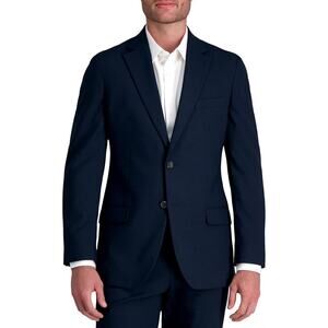 NWT Haggar Men's JMH Premium Stretch Tailored Suit Separate Pants Jacket,Blue-46